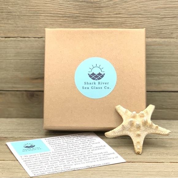 Sea Glass Earrings Boho Hoop| Genuine Seaglass| Beach Jewelry Gift For Her - Picture 5 of 6